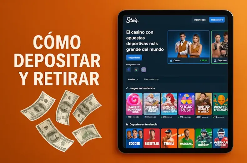 Depósitos y retiros en Stake Casino Argentina