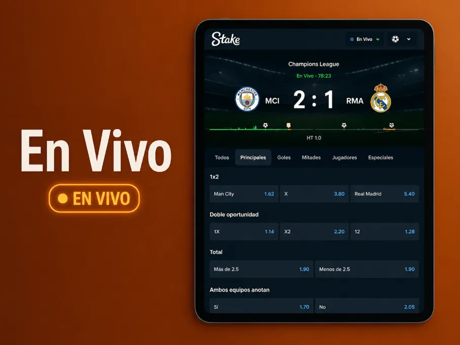 Apuestas en vivo en Stake